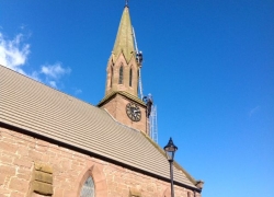 Laurencekirk Masonic hall steeplejacks Laurencekirk Masonic hall steeplejacks